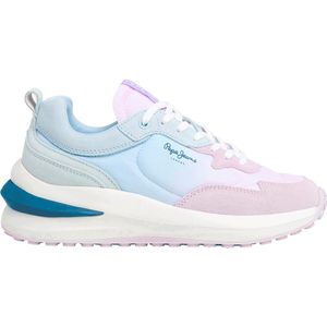 Pepe Jeans - PLS60044 Wislow Colors - Beige Lila - Leren Sportschoenen - Casual