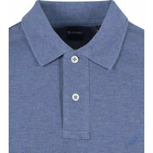 Suitable - Mang Poloshirt Blauw - Slim-fit - Heren Poloshirt Maat L