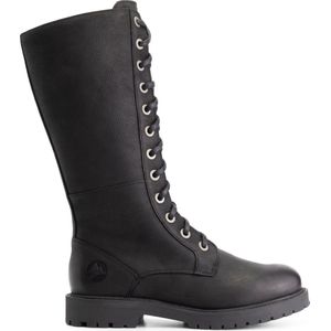 Travelin' Krossberg - Hoge veterlaarzen met rits - Boots voor dames - Zwart