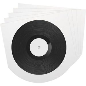 Vinyl buitenhoezen set van 50 stuks in heldere uitvoering voor 7 inch single-LP-collecties, vinylplaten beschermhoezen 18 x 17 cm