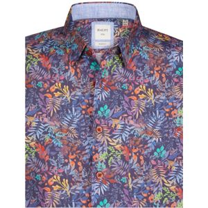 Haupt designshirt modern fit blauw