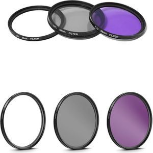 Camera Lensfilters 3 in 1 I 58MM UV-CPL-FLD Filter set kit 58