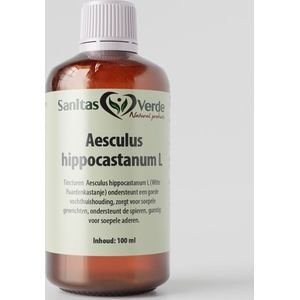 Sanitas Verde - Witte Paardekastanje (Aesculus hippocastanum L.) - Moedertinctuur Ondersteuning van de bloedsomloop en vaatgezondheid* - 100 ml