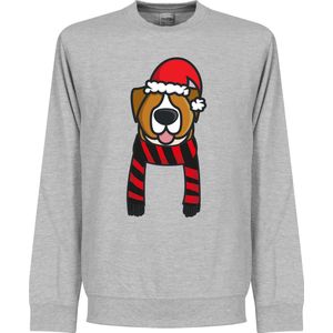 Christmas Dog Scarf Kersttrui - Rood/Zwart  - XXXL