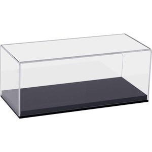 acryl vitrine/showbox voor modelauto's, figuren, 27 x 12 x 11 cm, transparant