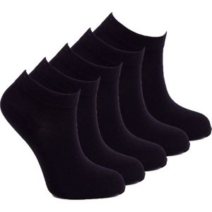 Naadloze dames sneakersokken 39-42 | heren sneakersokken 39-42 | Naft | set 5 paar zwart + 1 paar vrolijke sokken | voordeelpakket heren sneakersokken | kortingpakket dames sneakersokken