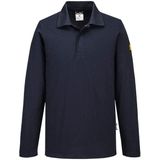 Portwest - AS23 - Polo - Marine - Lange Mouw - Antistatisch