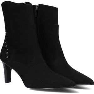 Notre-V 38259 Enkellaarsjes - Enkelboots met rits - Dames - Zwart - Maat 38