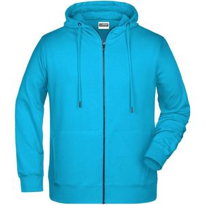 James and Nicholson Heren Basisrits Hoody (Turquoise)