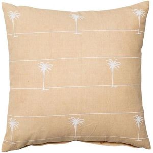 Bloomingville - Kussen Palm Katoen 45x45 Nat