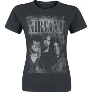 Zwart Faded Faces T-shirt van Nirvana - Band Merchandise