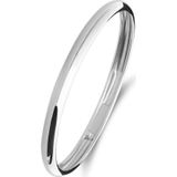 Lucardi Dames 14 Karaat witgouden ring - Ring - 14 Karaat Goud - Zilver - 15 / 47 mm