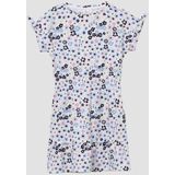 Jerseyjurken - Korte Jurk - All-over Print - V-vormige Pasvorm