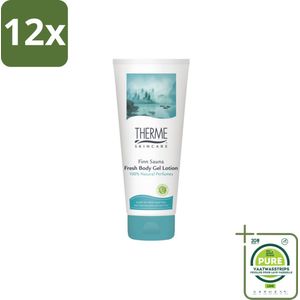 Therme - Finn Sauna Fresh - Body Gel - Verfrissend - Verzorgend - 200ml - Voordeelverpakking - 12 stuks - Verfrissende body gel - Sauna gel