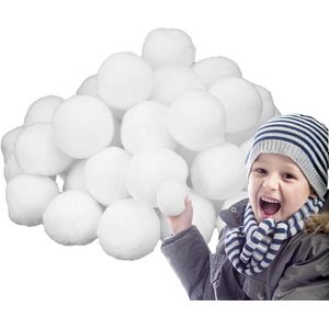 Kunstsneeuwballen - Speelgoed voor een indoor sneeuwballengevecht tijdens de kerstperiode