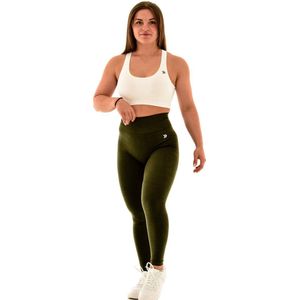 Blend sportlegging dames - squatproof, contour & high waist - donkergroen