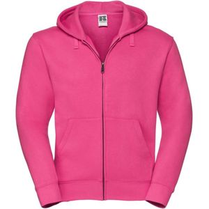 Russell Heren Authentieke Sweatshirt met volledige ritssluiting / Hoodie (Fuchsia)