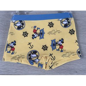 Disney Mickey Mouse - Zwembroek - Maat 104 - Geel - Zwemboxer - Strak model
