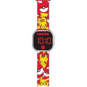 Accutime Pokemon Pikachu LED Horloge - Rood