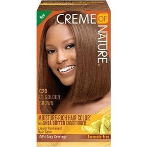 CREME OF NATURE - LIQUID HAIR COLOR LIGHT GOLDEN BROWN C20