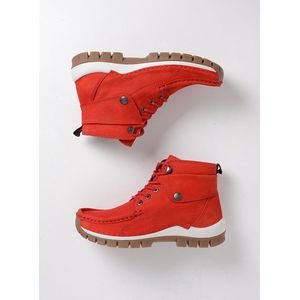 Wolky Dames Hoge veterschoenen 04725 Jump Rood