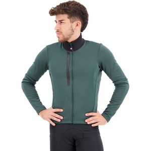 Castelli Fietsshirt lange mouwen Heren Groen Zwart - ENTRATA THERMAL JERSEY ROVER GREEN-BLACK - M