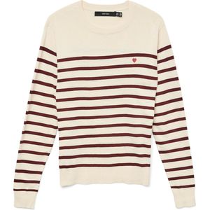 VERO MODA - VMDORY - Trui - Crème/Wijnrood