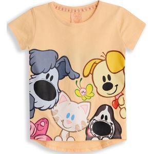 Woezel & Pip T-shirt meisjes - Perzik - Maat 98/104 - Meiden shirt