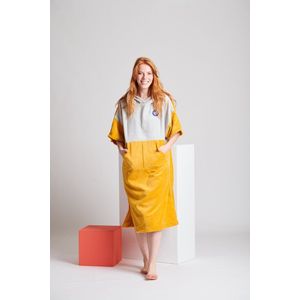 Ponchy - Amarelo Ouro - Two Tone Bamboe Surf Poncho - Klein