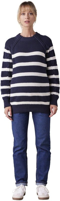 Envie de Fraise - Zwangerschapstrui - Marineblauw - Matrozenstijl