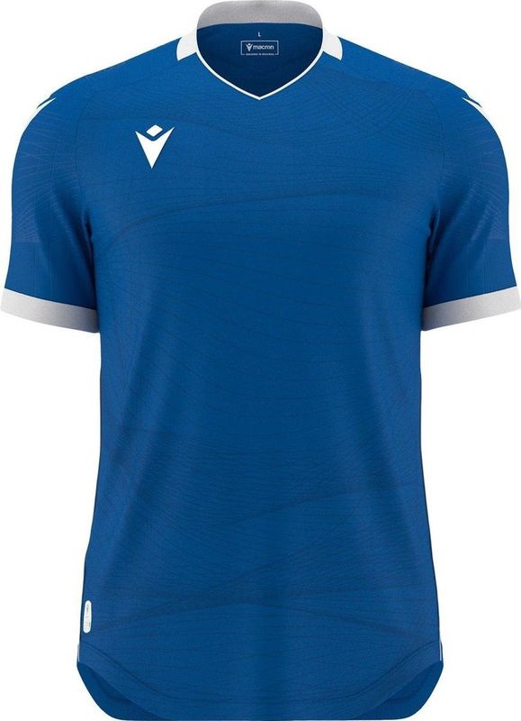 Macron - Wyvern Eco Shirt - Korte Mouw - Royal - Wit