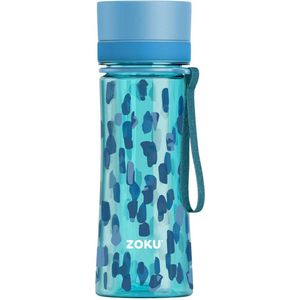 Zoku - Drinkfles 400 ml Aqua Dot - Polypropyleen - Blauw