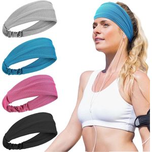 Koelende Voorhoofdbanden Set voor Dames - Zwart, Blauw, Rood, Grijs