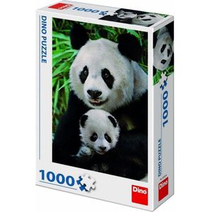 Puzzel Panda Familie 1000 stukjes - Volwassenen en kinderen
