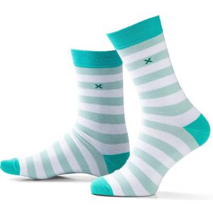 SOXS® | SOX3903 | Katoenen sokken 2 paar | Iced Aqua | Kuithoogte | Maat 42-46 | Katoenen sokken Iced Aqua