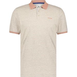 State Of Art Polo Print Grijs Rood - Maat M - Heren