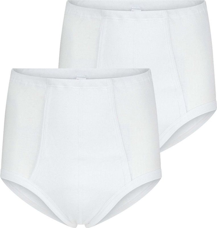 Startex / Beeren 2-pak taille heren slip rib - XXL - Wit