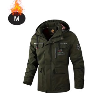 Nivard Windjas Voor Heren - Parka - Lente & Herfst - Jas - Volwassen - Leger Groen - Maat XS