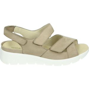 Waldlaufer 658001 K Adea - Platte sandalenDames Sandalen - Kleur: Wit/beige - Maat: 40.5