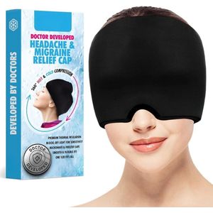Migraine muts - Migraine masker - Hoofdpijn masker - Warmte en koude therapie - Herbruikbaar - Anti migraine - Must have tijdens hoofdpijn!