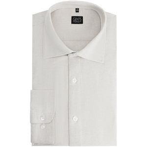 GENTS - Overhemd strijkvrij - Katoen - Zand - Maat EU42/L