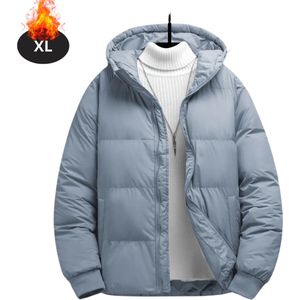 Bovista Winterjas - Parka - Heren - Winter - Jas - Volwassen - Stijlvol - Lichtblauw - XS