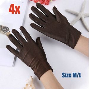 Katoenen Handschoenen Bruin - Beschermende Handschoenen - Handschoenen - Eczeemhandschoen - Coffee Gloves - Jewelry Handschoen - Werk Handschoen - Beauty salon handschoenen - Veiligheid Handschoen Lichtgewicht Unisex Zacht MAAT M/L