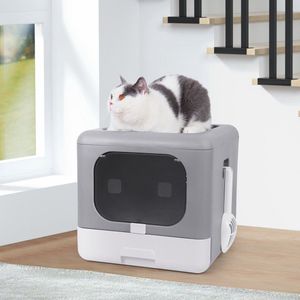 Onderweg Online - Zelfreinigende Kattenbak - Automatische kattenbak - Grijs