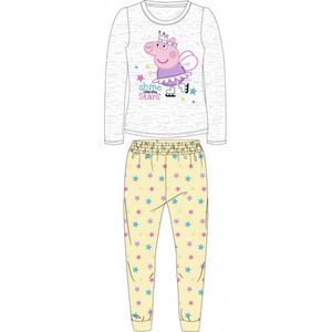 Peppa pig Pyjama Meisjes Grijs/Geel Maat 116