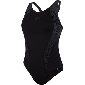 Speedo - END PLACEMENT LANEBACK - Badpak - Zwart/Grijs
