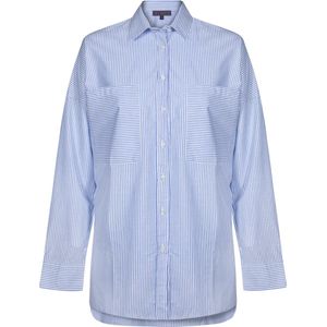 Felix Hardy Overhemd - Overhemden - Blouse - 100% Katoen Dames Blauw - Xs