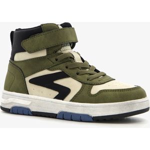 Blue Box hoge jongens sneakers groen/beige - Maat 26 - Uitneembare zool