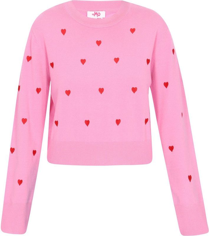 MYMO - Trui - Rosa - Donkerrood