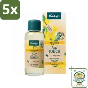 5 x Kneipp - Massageolie - Ylang-Ylang - Vitamine E - Voor alle huidtypen - 100 ml - Grootverpakking - Kneipp Massageolie - Ylang Ylang Massageolie - Ontspanningsmassage - Huidverzorging - Natuurlijke Massageolie